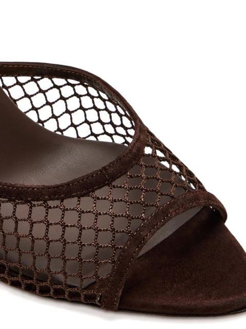 Aquazzura 85mm Bisous mesh mules - Brown - zdjęcie produktu nr 2