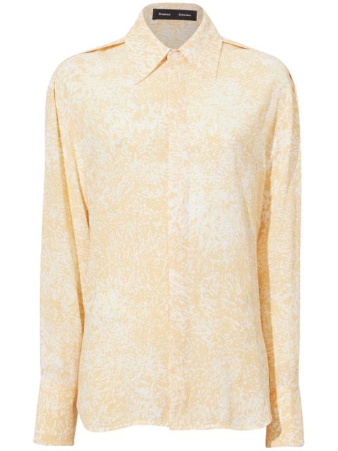Proenza Schouler Norman abstract-pattern shirt - Yellow - zdjęcie produktu nr 1