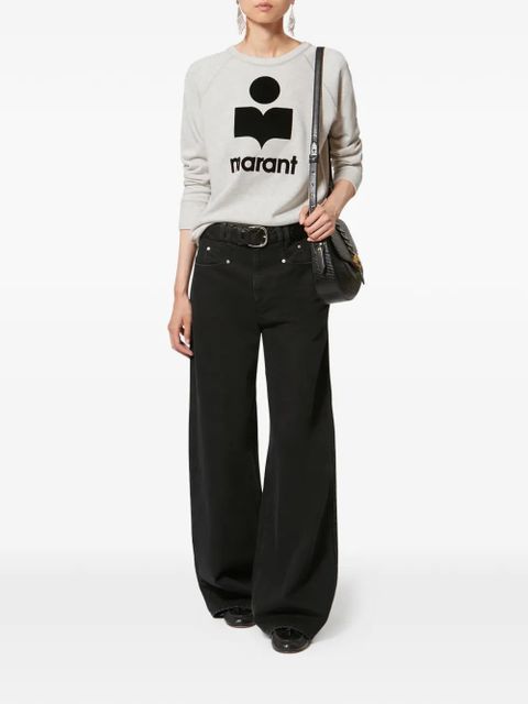 ISABEL MARANT logo-detail sweatshirt - Grey - zdjęcie produktu nr 2