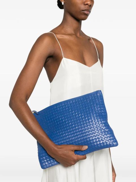 DRAGON DIFFUSION A4 woven zip clutch bag - Blue - zdjęcie produktu nr 2