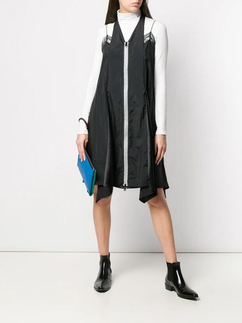 Maison Margiela zip front halter slip dress - Black - zdjęcie produktu nr 2