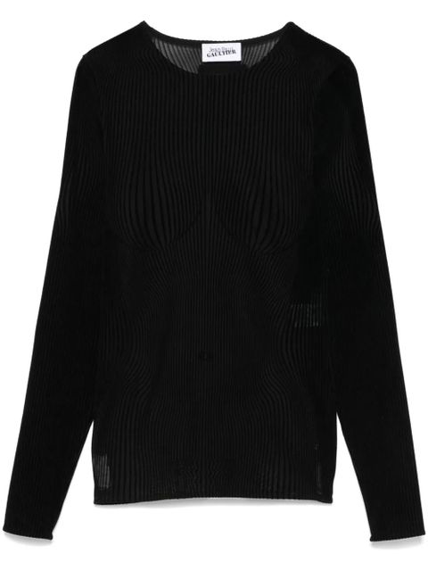 Jean Paul Gaultier The Morphing Pinstripes top - Black - zdjęcie produktu nr 1