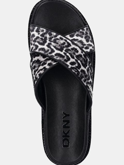 Dkny klapki Berris damskie kolor czarny K1699064