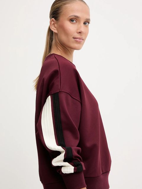 Guess bluza FABIA damska kolor bordowy z aplikacją V5BQ03 KCX22