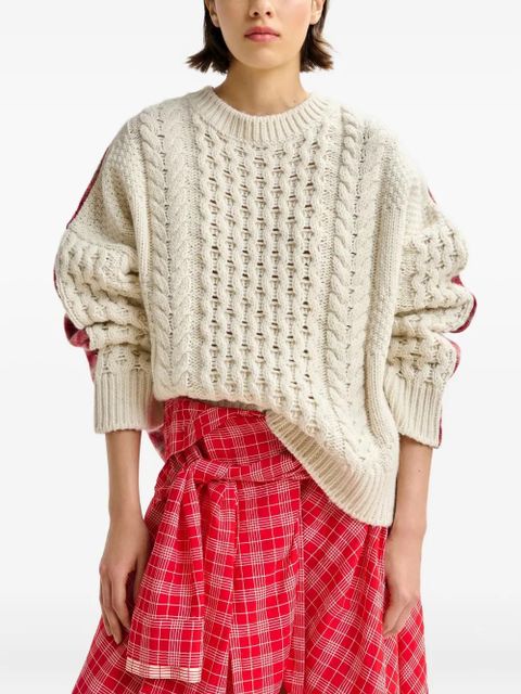 Essentiel Antwerp Iface cable-knit sweater - Neutrals - zdjęcie produktu nr 2