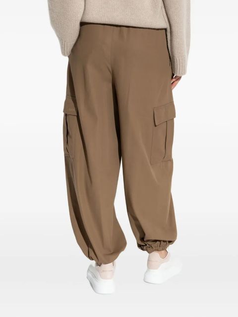 Max Mara elasticated tapered trousers - 003 BROWN
