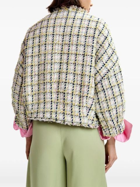 Essentiel Antwerp frayed-trim button-up jacket - Neutrals