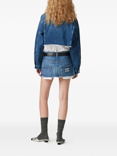 Miu Miu denim blouson jacket - Blue