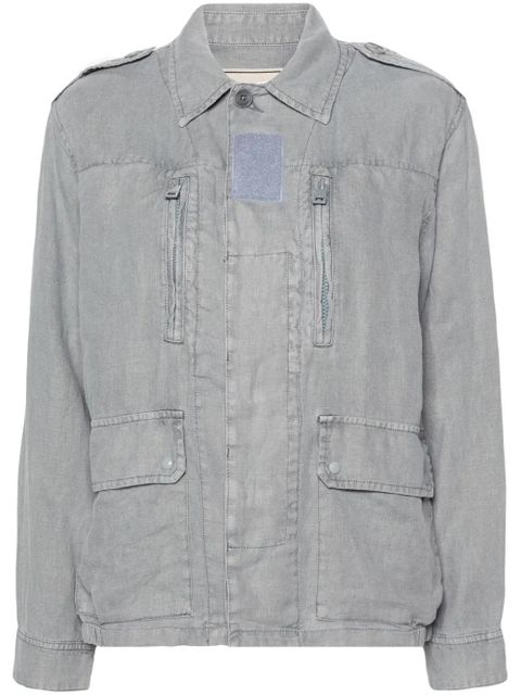 Zadig&Voltaire Kid linen military jacket - Blue - zdjęcie produktu nr 1