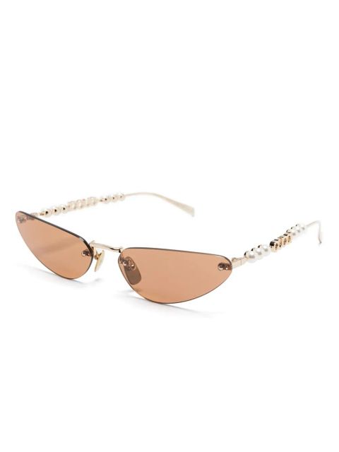 Gucci Eyewear rimless sunglasses - Gold - zdjęcie produktu nr 2