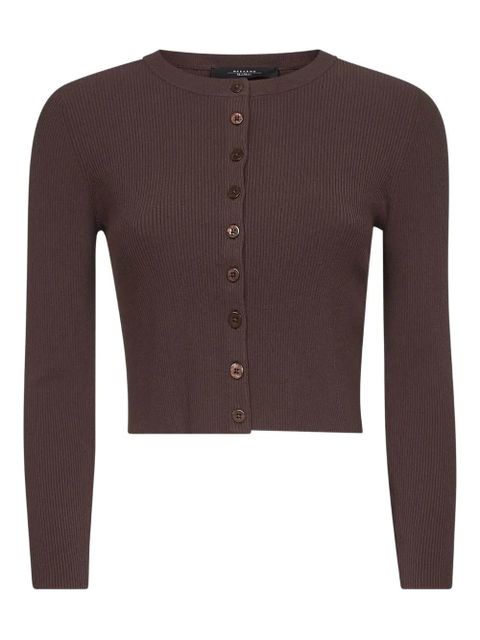 Weekend Max Mara ribbed button-fastening cardigan - Brown - zdjęcie produktu nr 1