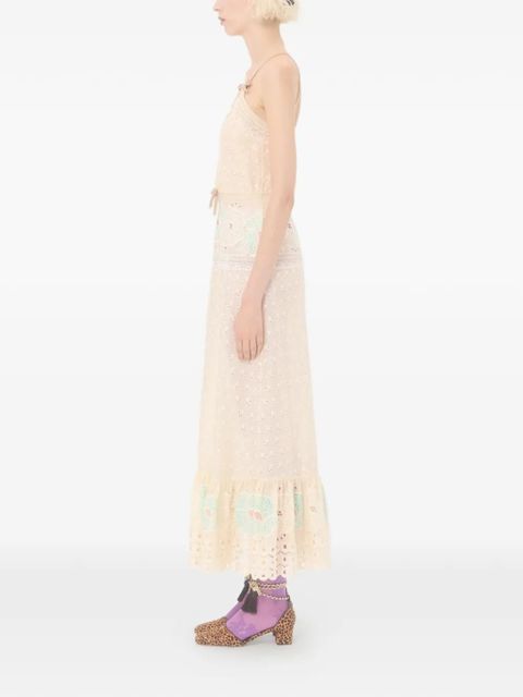 Valentino Garavani Sangallo midi dress - Yellow