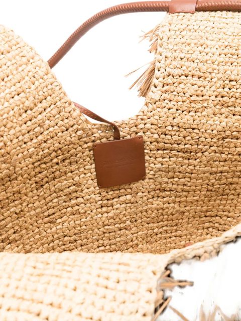 ZIMMERMANN medium Goldentime fringed tote bag - Neutrals
