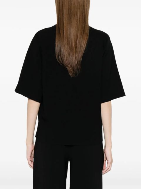 Max Mara boxy knit sweater - Black