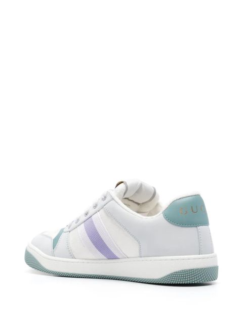 Gucci Screener panelled leather sneakers - White