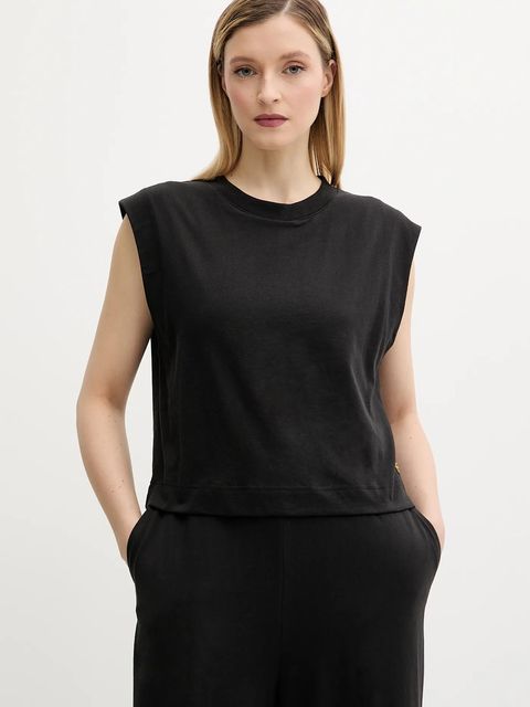 G-Star kombinezon bawełniany kolor czarny bawełniany z dekoltem okrągłym D26101-B771