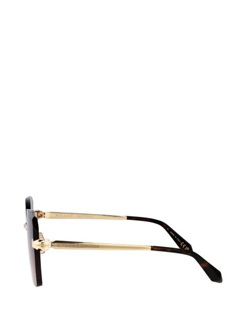 Bvlgari Serpenti Forever square-frame sunglasses - Gold