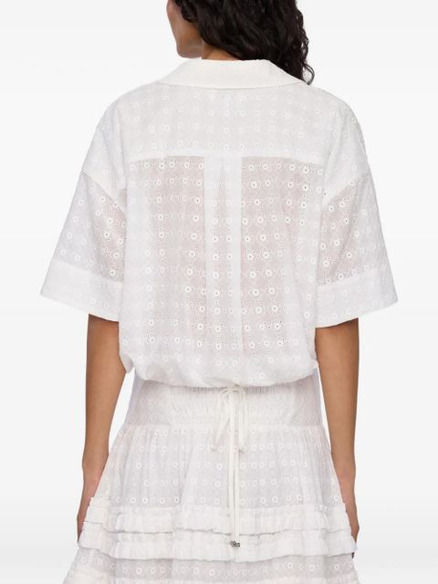 GANNI broderie-anglaise shirt - White