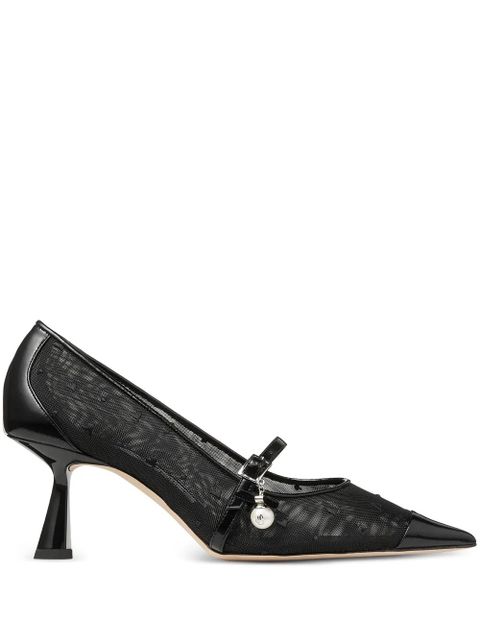 Jimmy Choo 65mm Aren mesh pumps - Black - zdjęcie produktu nr 1