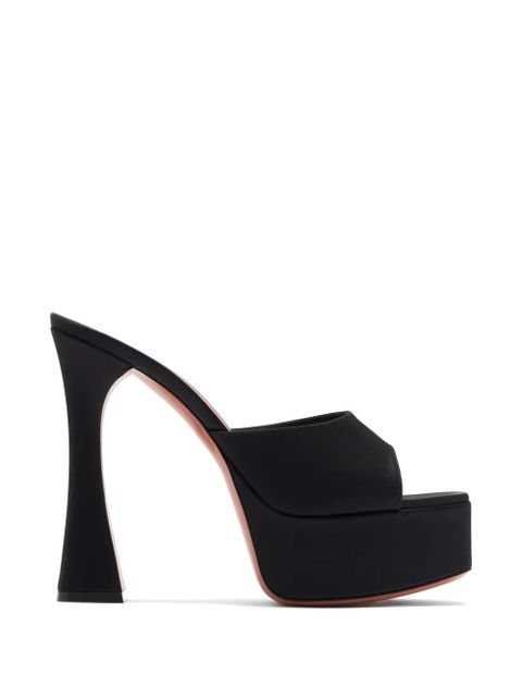 Amina Muaddi Dalida heeled sandals - Black - zdjęcie produktu nr 1