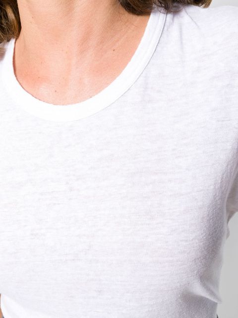 MARANT ÉTOILE short-sleeve fitted T-Shirt - White