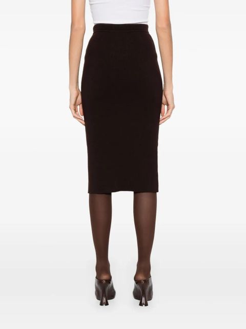 TOM FORD cashmere-blend skirt - Brown