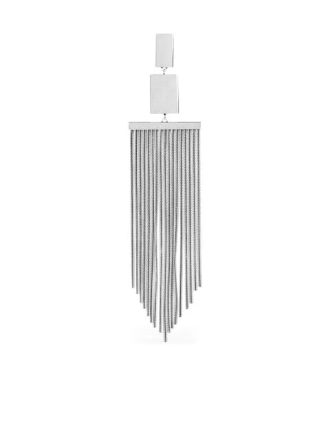 ISABEL MARANT square fringe earrings - Silver