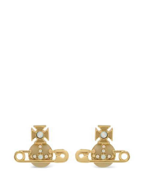 Vivienne Westwood crystal orb earrings - Gold - zdjęcie produktu nr 1