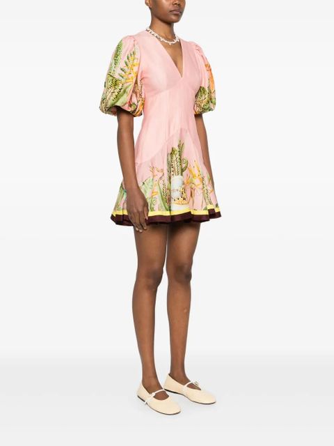 ALEMAIS Papaya mini dress - Pink