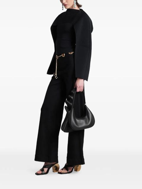 Cult Gaia Alka cape-overlay blouse - Black