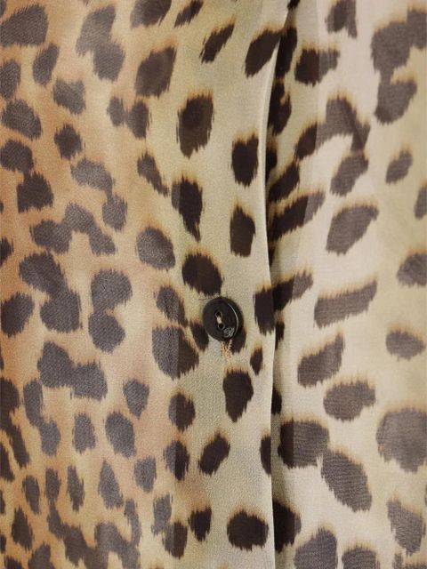 Blumarine animal-print shirt - Brown