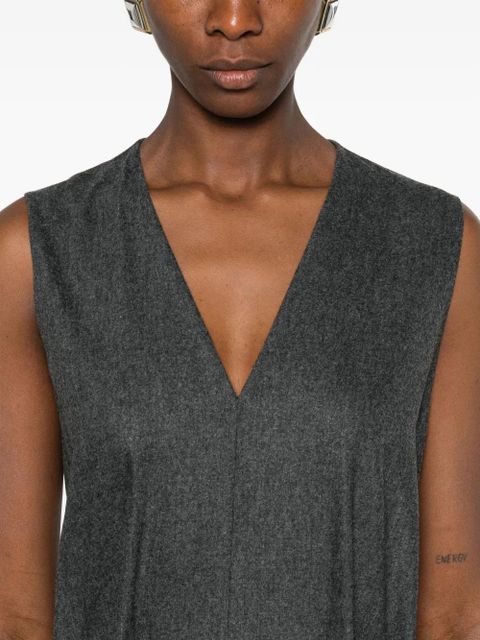 KHAITE V-neck dress - Grey