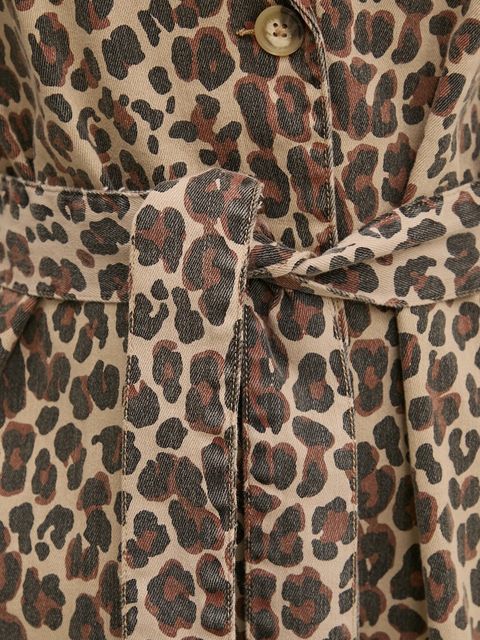 Never Fully Dressed płaszcz Lucia damski kolor brązowy przejściowy NFDOU403