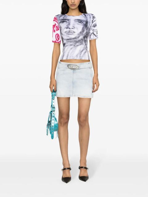 Diesel De-Flip-S denim miniskirt - Blue