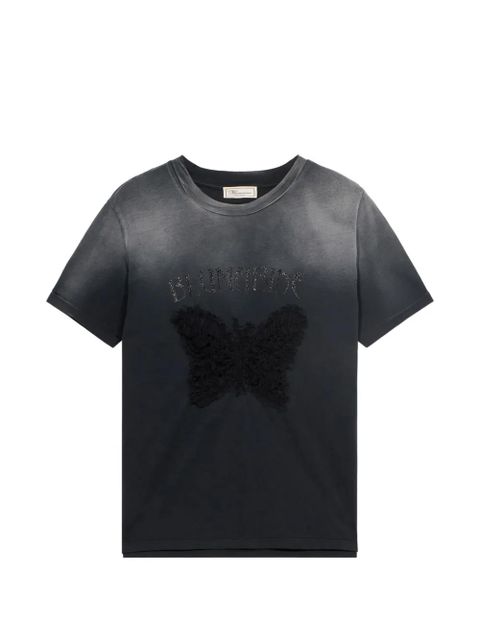 Blumarine butterfly-print T-shirt - Grey - zdjęcie produktu nr 1