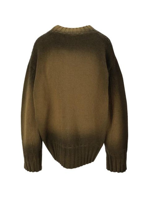 The Attico sprayed-wool sweater - Brown - zdjęcie produktu nr 2
