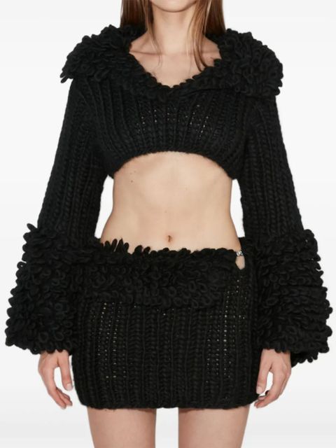 MISBHV ruffled knitted sweater - Black - zdjęcie produktu nr 2