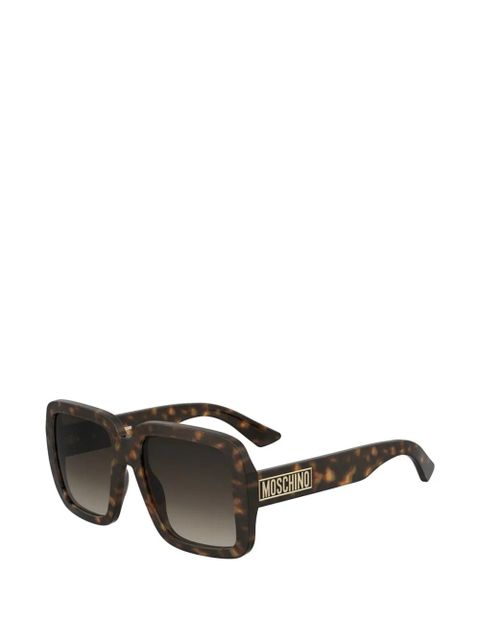 Moschino tortoiseshell-effect square-frame sunglasses - Brown - zdjęcie produktu nr 2