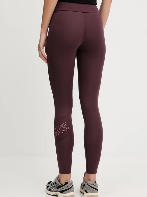 Asics legginsy ASICS LOGO damskie kolor fioletowy z nadrukiem 2032C943.600