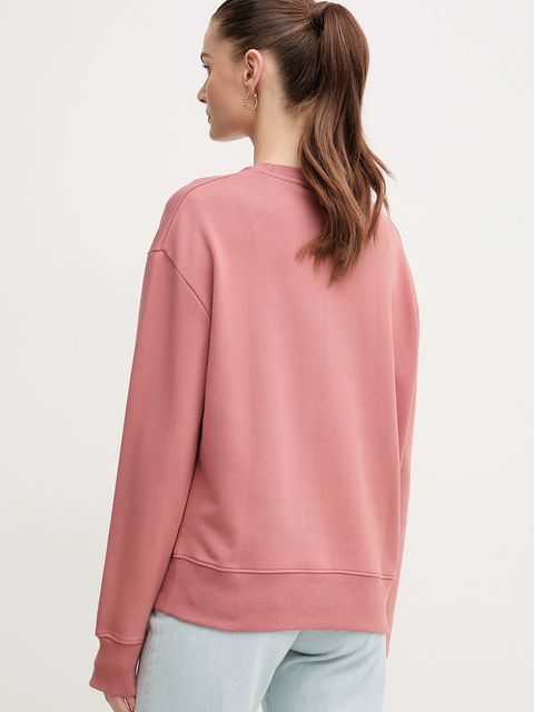 Calvin Klein bluza bawełniana damska kolor różowy gładka K20K208092 - zdjęcie produktu nr 2