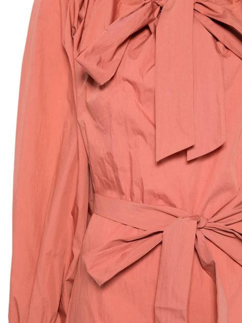 Essentiel Antwerp ruffled-neck mini dress - Orange