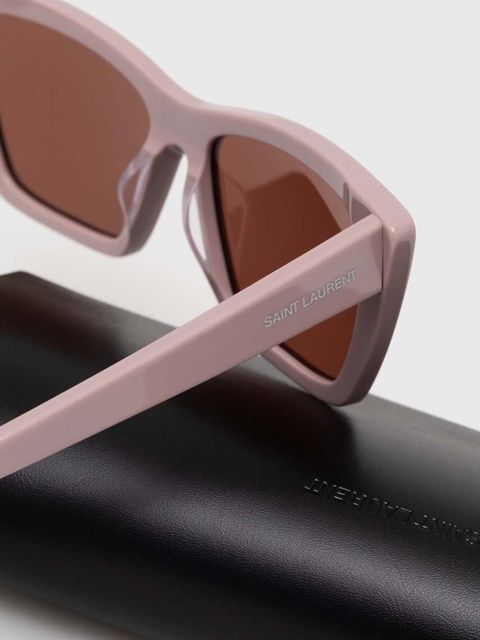 Saint Laurent okulary przeciwsłoneczne MICA damskie kolor różowy