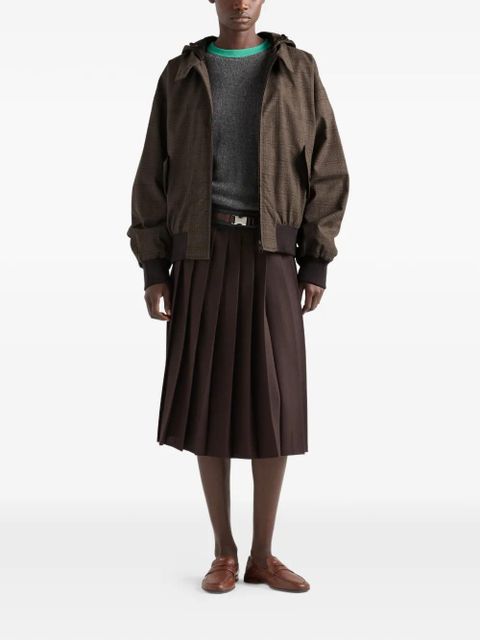 Prada Prince of Wales checked wool jacket - Brown - zdjęcie produktu nr 2