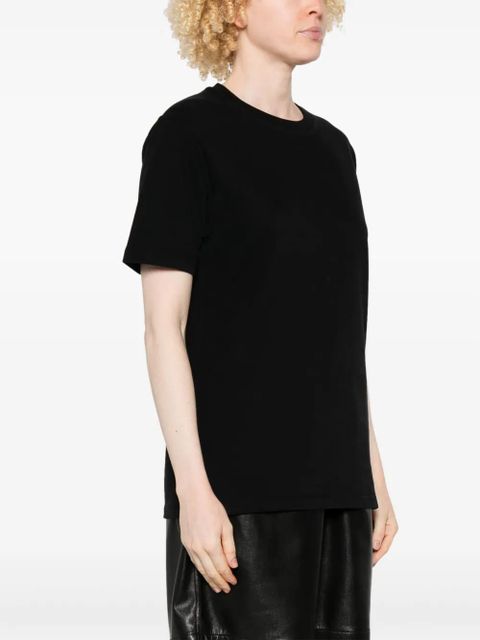 Jil Sander logo-patch T-shirt - Black