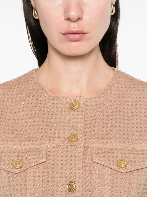 Blumarine rhinestone-embellished jacket - Neutrals