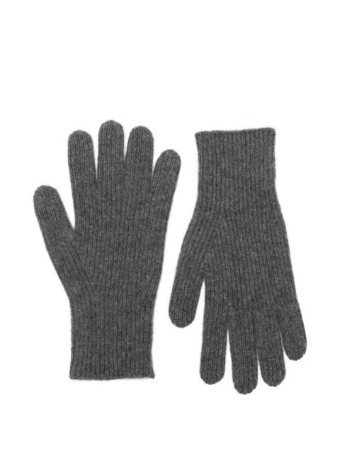 TOTEME cashmere ribbed gloves - Grey - zdjęcie produktu nr 1