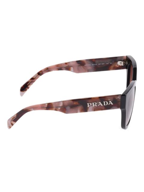 Prada Eyewear logo square-frame sunglasses - Black - zdjęcie produktu nr 2