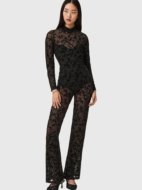 AllSaints kombinezon kolor czarny W052TD - zdjęcie produktu nr 1