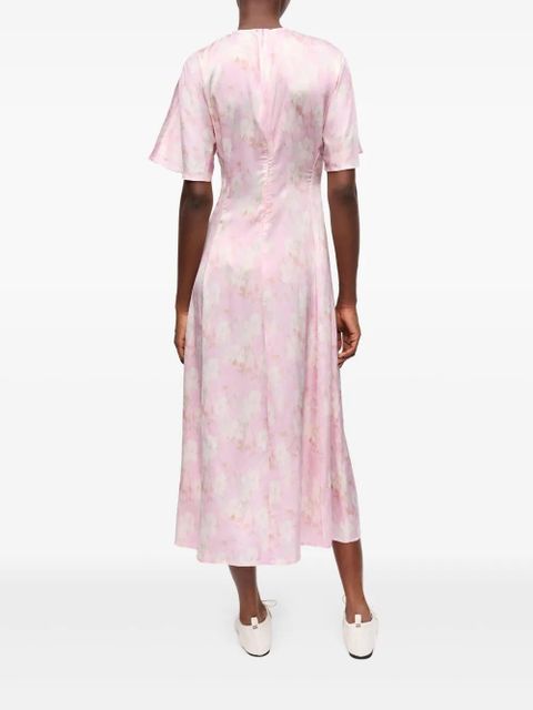 GANNI printed maxi dress - Pink