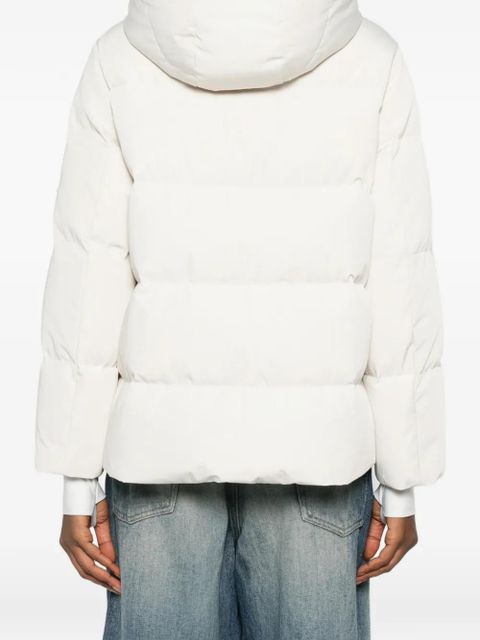 Yves Salomon hooded puffer jacket - Neutrals